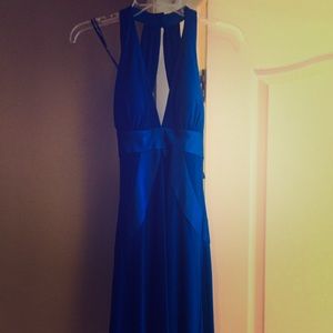 Morgan & Co. Blue Formal Dress